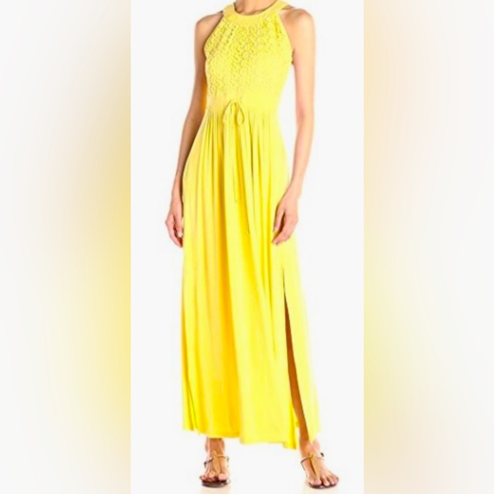Calvin Klein Yellow Maxi Dress